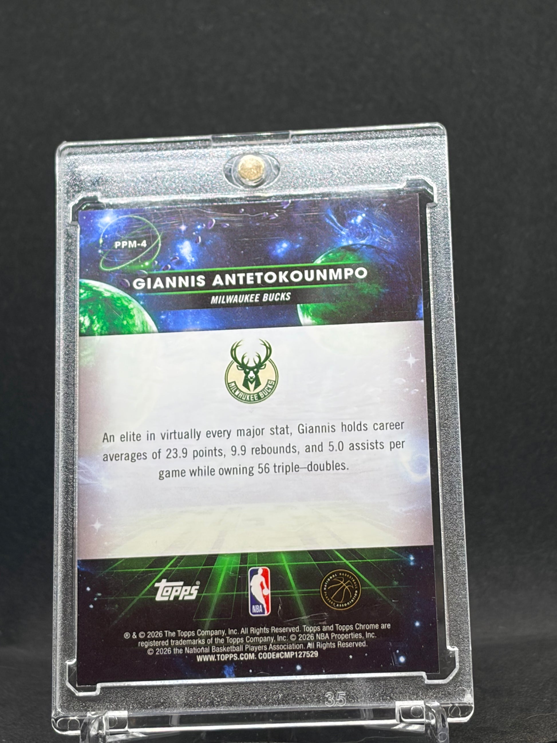2025-26 Topps Chrome Cosmic Planetary Pursuit Giannis Antetokounmpo