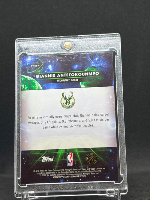 2025-26 Topps Chrome Cosmic Planetary Pursuit Giannis Antetokounmpo